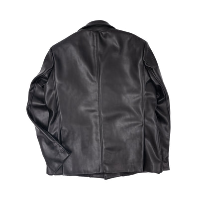 OVERSIZED FAUX LEATHER JACKET - laflammeparis