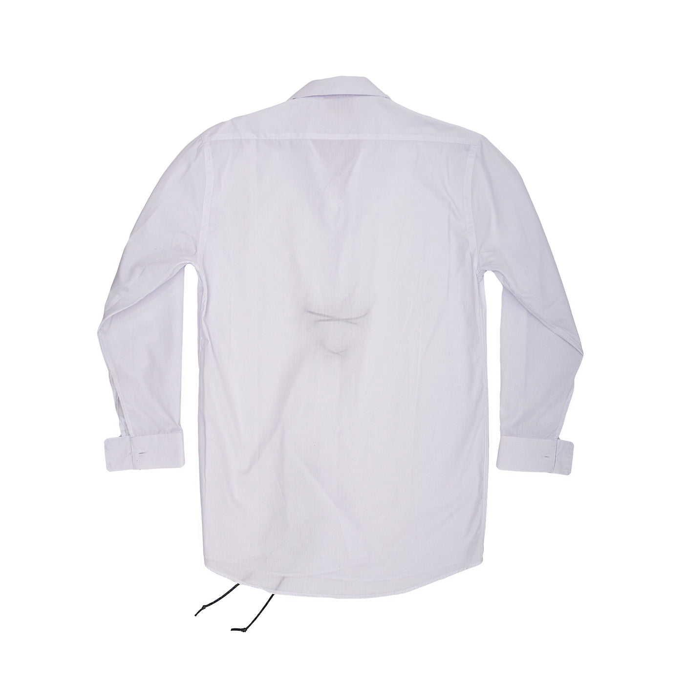 OVERSIZED SHIRT WITH LEATHER TIE-CORD - laflammeparis